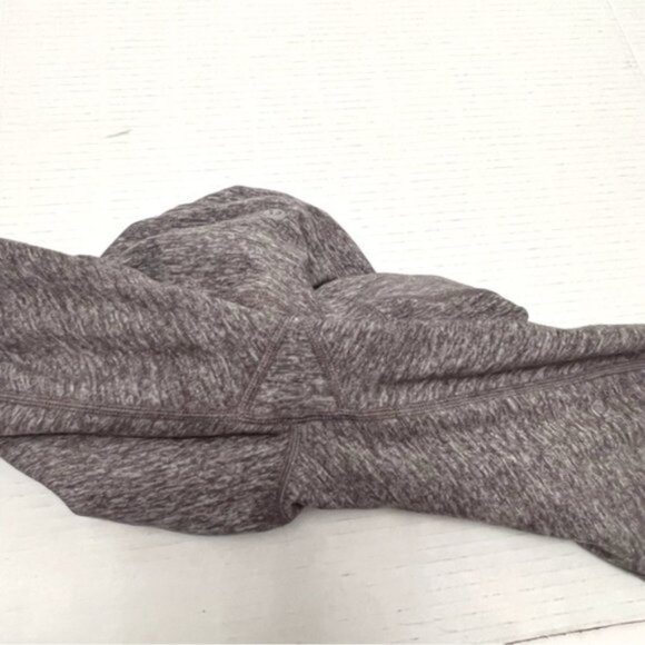 Lululemon Pure Practice Pant Heathered Slate Gray Leggings Lattice Trim … - Picture 7 of 16